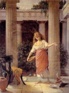  weibliche - Im Peristyl griechischen weiblichen John William Waterhouse